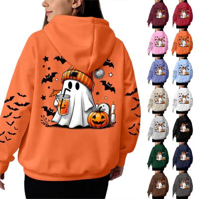 Women's Hooded Gradient Printed Long Sleeved Sweatshirt Loose Women's Sweatshirt  Sweatshirt