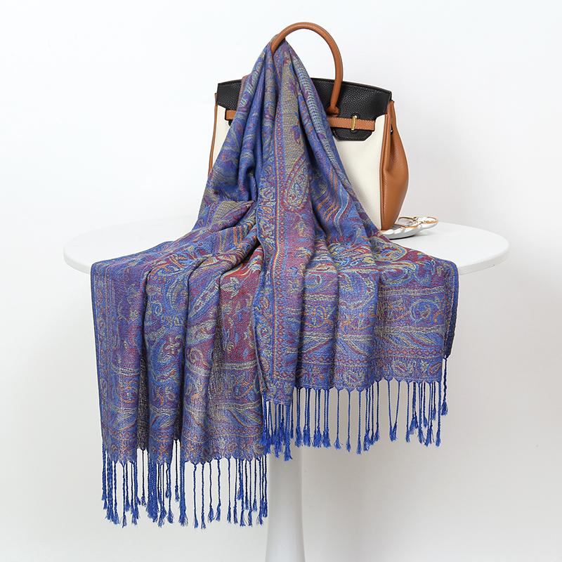 Autumn And Winter Travel Warm Cashmere Shawl Scarf Fashion Women Luxury Print Pashmina Blanket Wraps Female Poncho Bufanda