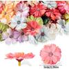 20/30Pcs Silk Daisy Artificial Flower Head Home Room Decoration Craft Flower Wreath DIY Party Bridal Wedding Decor New Year Gift