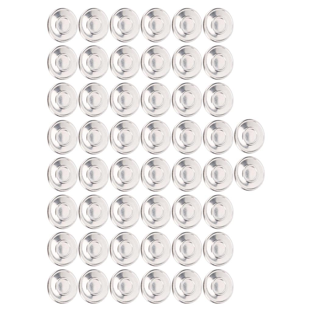 50 Sets Pants Buttons 17mm Stainless Steel Round Cap Pointed Screw Combo Thread Rivet Buttons for