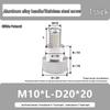 M10 Knurled Flat Head Aluminum Handle Stainless Steel Hand-Tightening Screw with Shoulder Adjustment Bolt