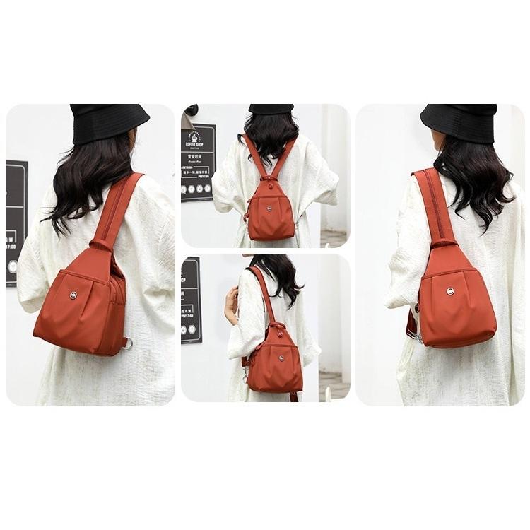 Multifunctional Oxford Cloth Crossbody Bag, Large Capacity Wear-Resistant Water-Repellent Shoulder Backpack