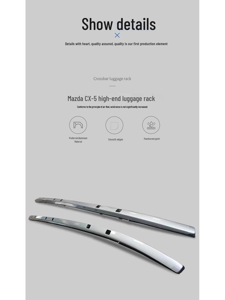 Aluminum Alloy Roof Rack for 17-25 Year Overseas Mazda CX-5