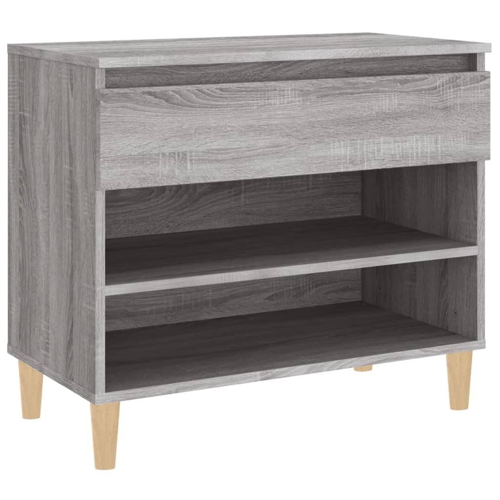 Shoe Rack Gray Sonoma 70x36x60 cm Engineered Wood