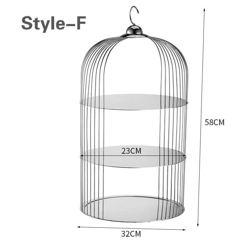 Wedding Buffet Cake Set Up Dessert Table Decorations Display Rack Set European Style Snack Rack Food Stand Cake Stand Cake Stand