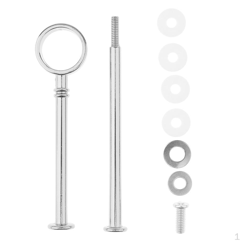 

Двухуровневый держатель подставки. Крепление ручки для стойки. Фурнитура. Стержень — серебристый круглый, как описано.