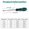 Mini Screw Driver Multipurpose Handle Screwdrivers Set With Magnetic Insulated Security Repair Hand Tools Cross/Straight Type