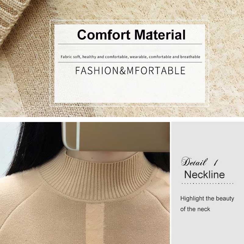 Fashion Women Soft Fuzzy Sweaters Warm Thicken Loose Long Sleeves