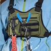 Men's Tactical Chest Pack Outdoor Sports Cycling Vest Multifunctional Front Backpack for Hiking Running