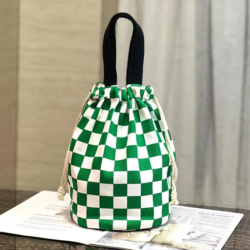 New Canvas Bundle Portable Tote Bag Thermos Cup Braised Cup Protective Bag Thermal Insulation Bucket Bag Handheld Mom Bag