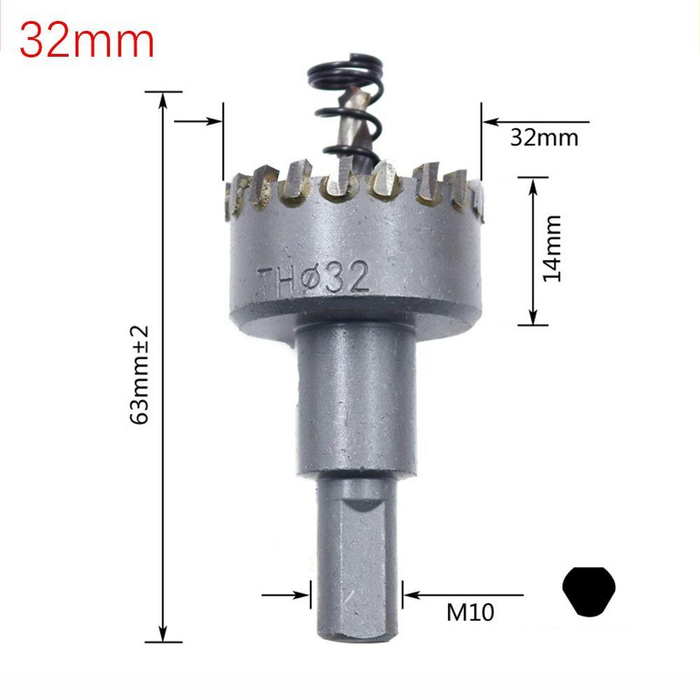 Silver Drill Bit Hard Alloy Hole Opener High Hardness TCT Hole Saw  Stainless Steel