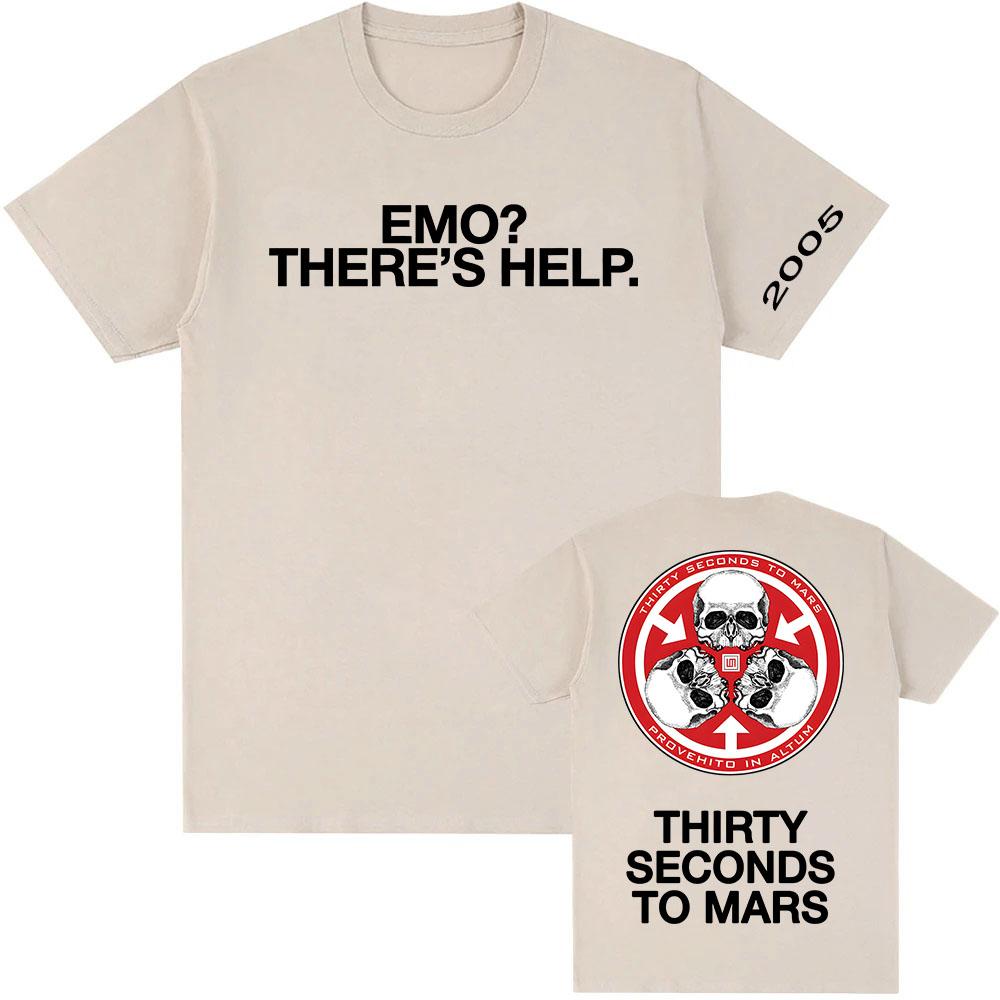

A Beautiful Lie ABL20 Ювілейна футболка Є Допомога Футболки THIRTY SECONDS TO MARS Гранж Футболки Друк Рок-групи Футболка Чоловіча M