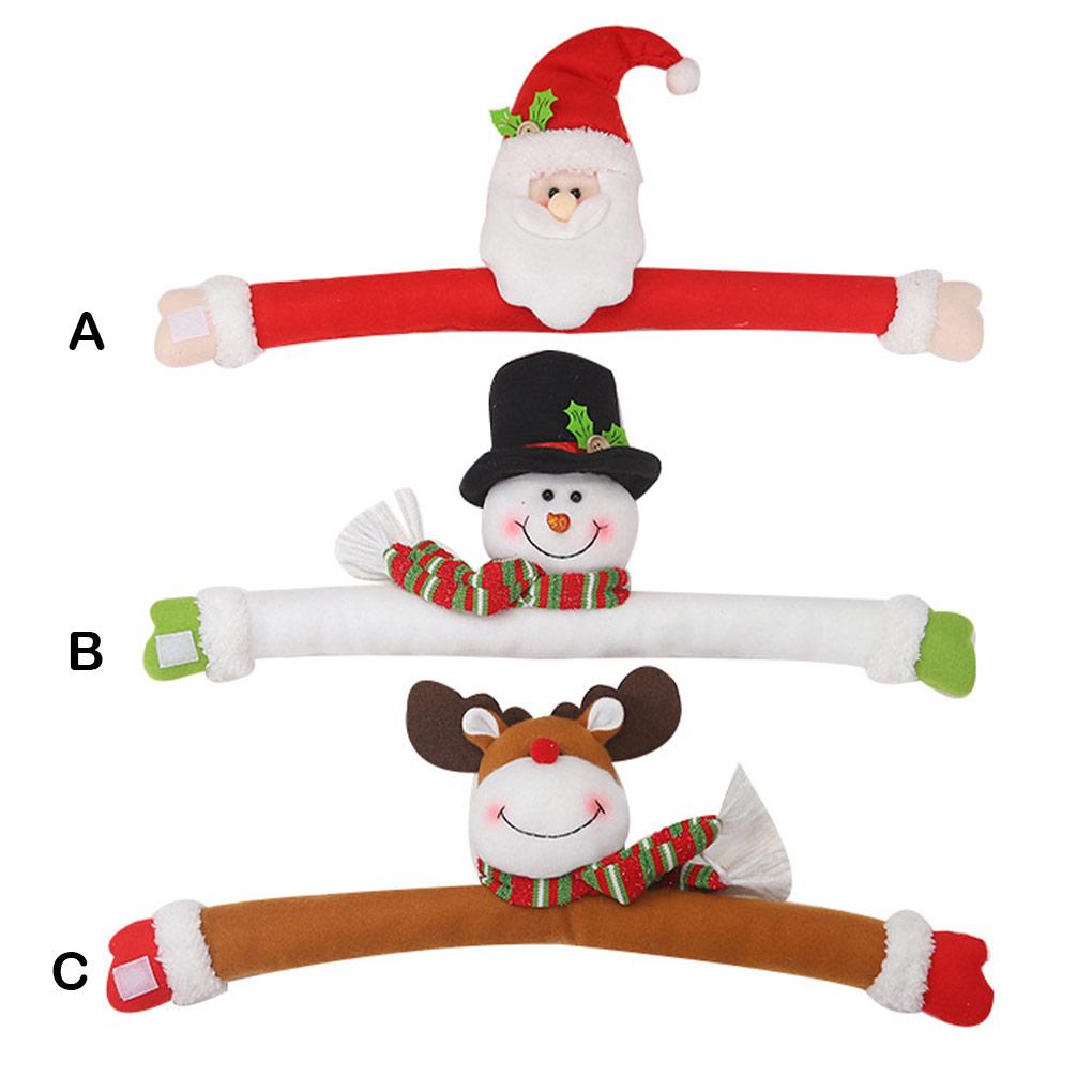 Christmas Curtain Buckle Tieback Cartoon Santa Claus Snowman Blind Cramp Ring Drape Window Decoration Navidad Restaurant