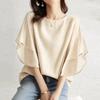 2025 Summer Chiffon Batwing Sleeve Casual Shirt - 5 Colors Available