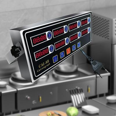Commercial 8 Channels Digital Kitchen Timer Restauran for Home