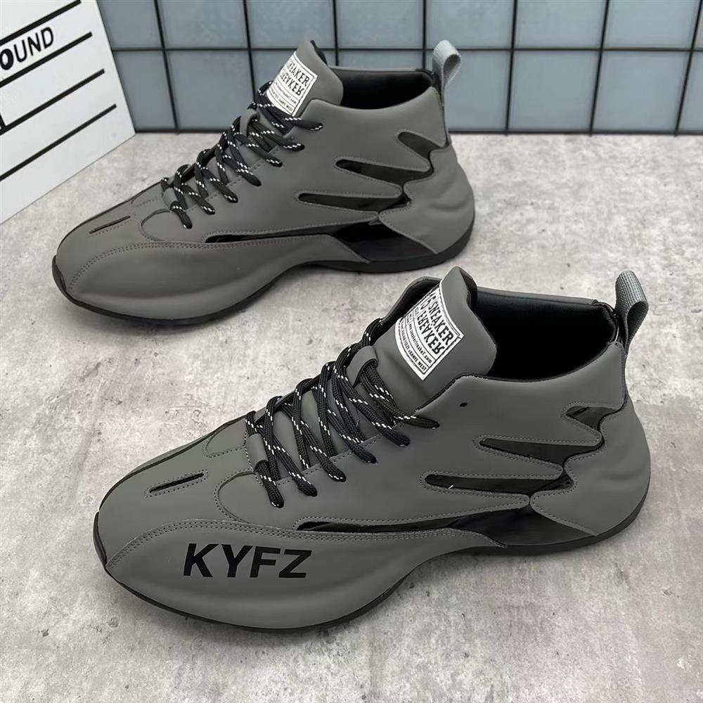 Frühlings-Vielseitige High-Top Freizeitschuhe mit Innenhöhe-erhöhenden Dad-Schuhen Modische Geschlossensohlige Schuhe für Herren