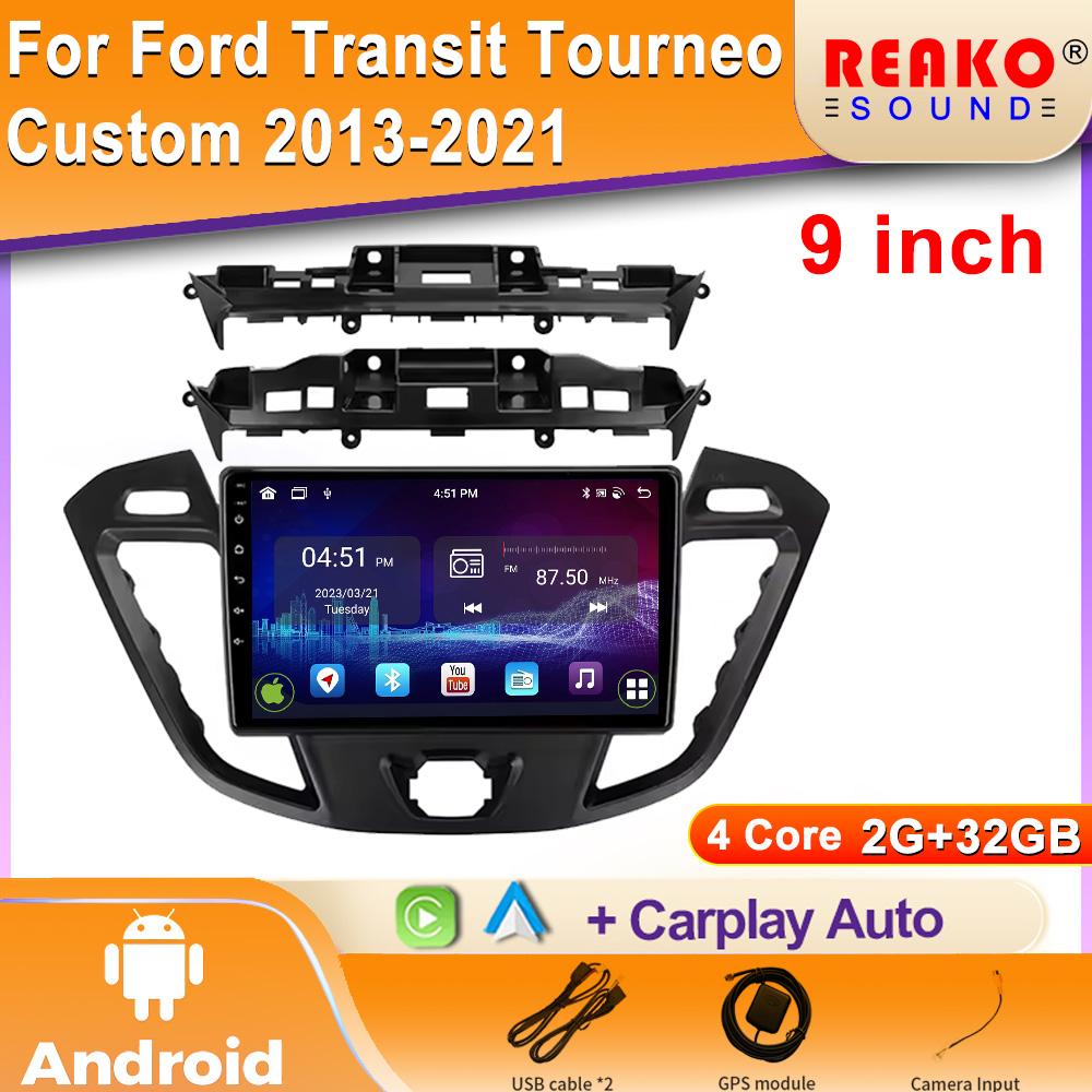 Android Carplay Auto for Ford Transit Tourneo Custom 2013-2021 Navigation Car Radio 2 Din Multimedia Player Head Unit Stereo