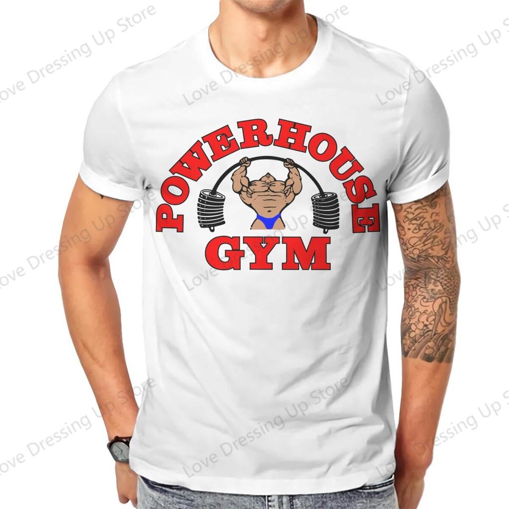 100pure Cotton Casual Unisex Tshirt Powerhouse Gym Short Sleeve Tshirts Oneck Tee Funny Tops