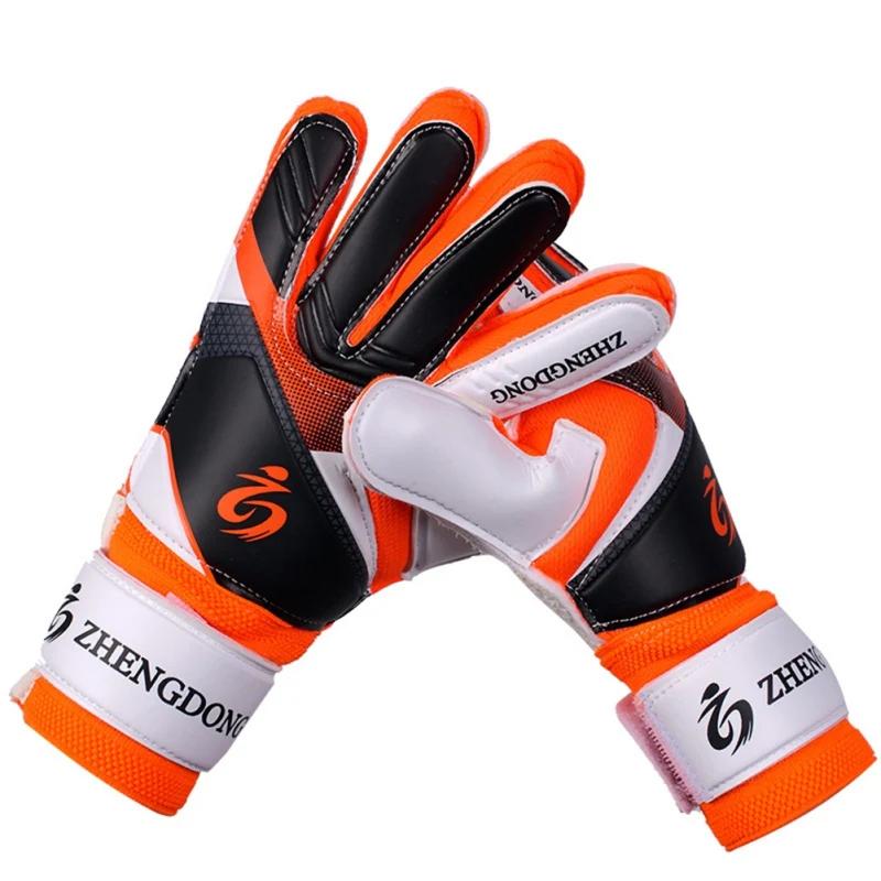 Men Women Goalkeeper Gloves Thick Latex Soccer Gloves Wear-resistant Anti-slip Waterproof Football Gloves