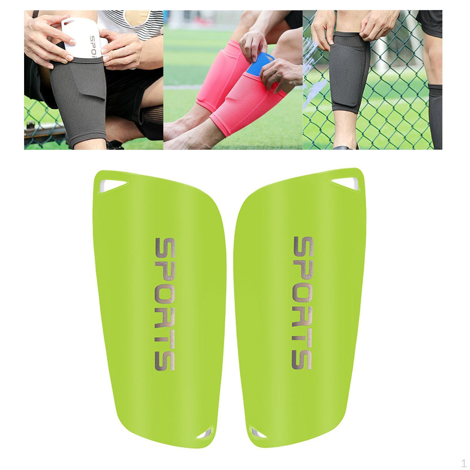 

1 пара щитков для голени для футбола, дышащая компактная защита голени для футбольных игр зелёный