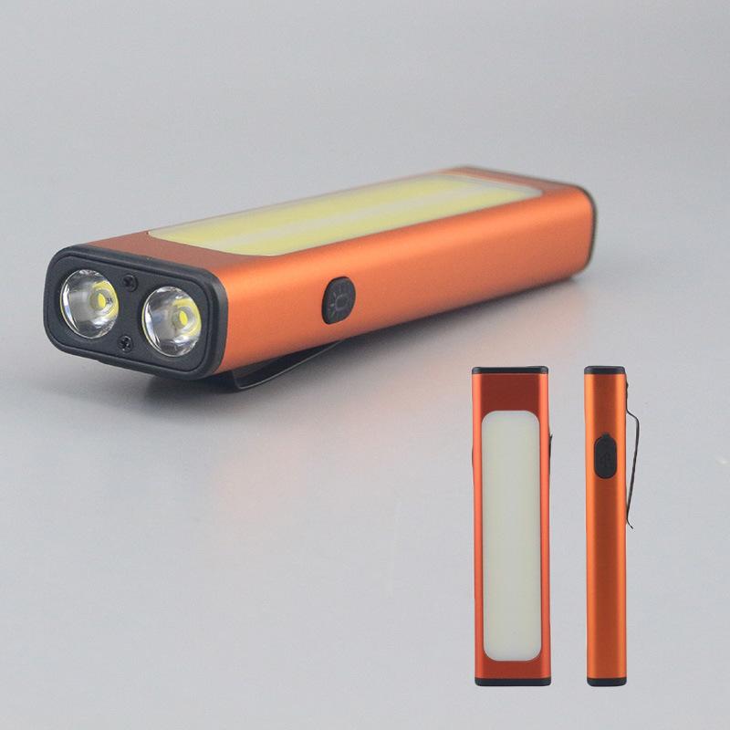 LED Keychain Flashlight USB-C Rechargeable Portable Mini Torch Light Pocket Lantern Flood Work Light