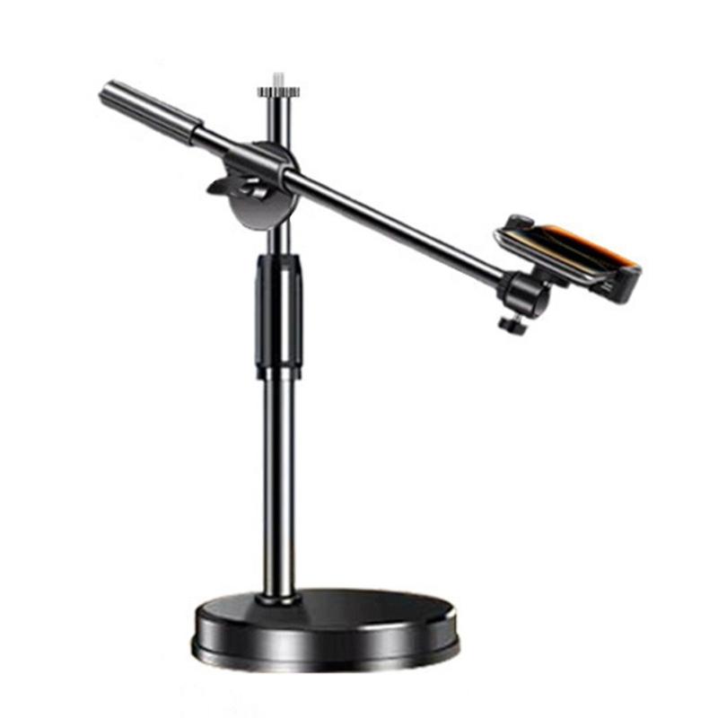 Overhead Phone Mount, Flexible Arm Cellphone Holder Adjustable Phone Stand for Live Streaming, Video Recording