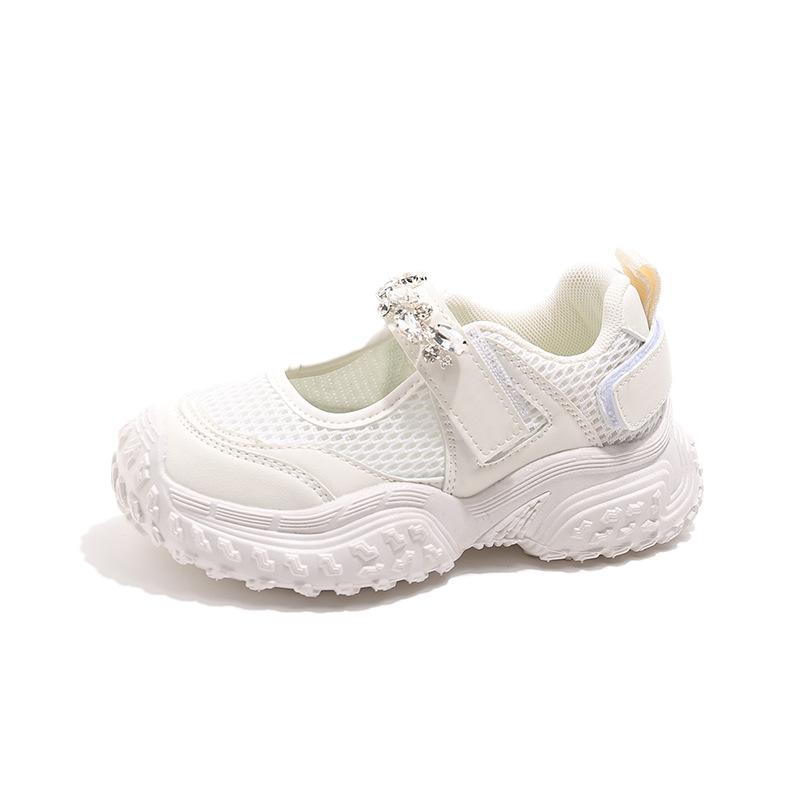 

Fashion Girls Shoes Spring New Kids Sneakers Soft Soled Boys Shoe Anti Slip Women s Sneakers Simple Girls Casual Shoes 26insole16.4cm бежевый