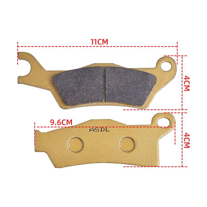 

Motor Bike Front and Rear Brake Pads for CAN AM Outlander 450 500 570 650 1000 Renegade 1000 Renegade 650 EFI T3 Front