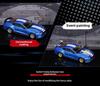 1/42 Ford Mustang GT Racing Model Car - CCA Color Amber Alloy, Assembly with Removable Parts, Modified Box Version