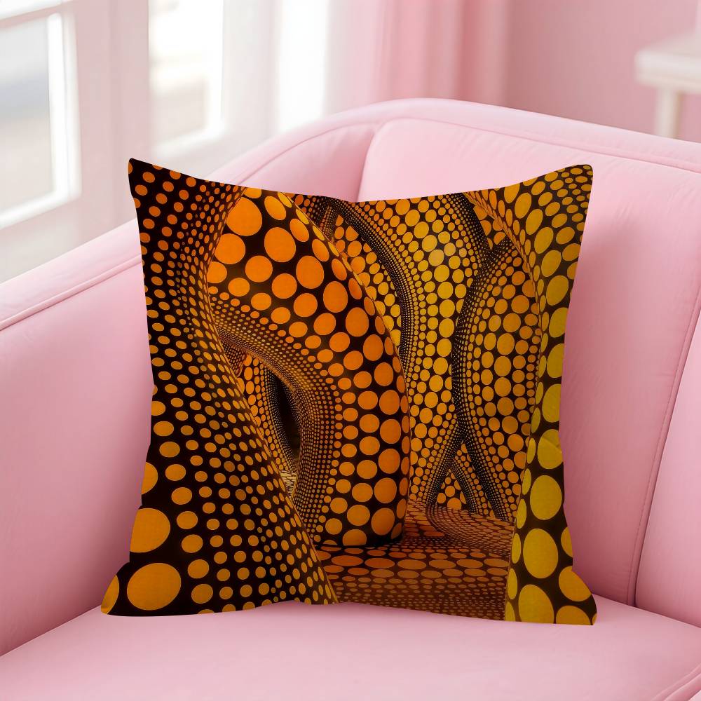 Japanese Yayoi Kusama Personalized Pillow Cover Kids Bedroom Wild Party Decor Pillowcase kid Birthday shower Gift