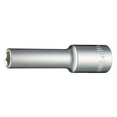 TONE Deep Socket Drive Angle Width Across Flats 10mm (Hexagonal) 4S-10L 12.7mm (1/2")