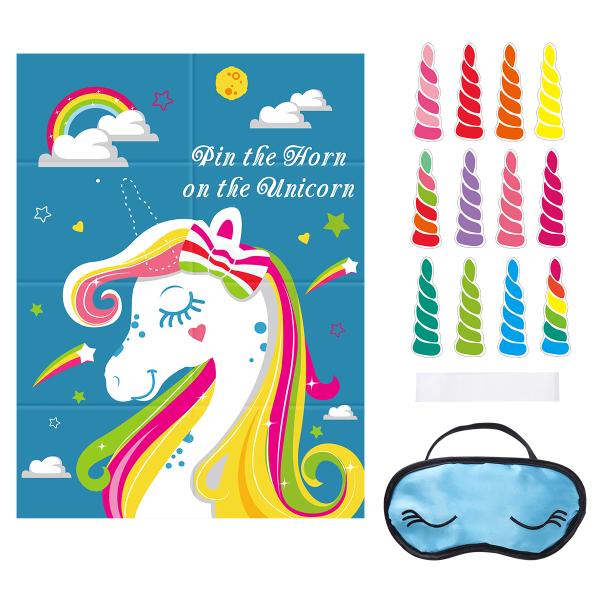 Pin the Horn on the Unicorn Party Blindfold Games Kids Birthday Party Decor Pin the Horn on the Unicorn Party Blindfold Games Kids Birthday Party Decor