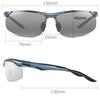 Polarized Photochromic Sunglasses [Ultra-LightweightFast Color-ChangingAluminum-Magnesium Alloy] Unisex Photochromic Lenses, Sports Sunglasses, UV400