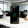 M-Morocco F-Flag ART Phone Case For iPhone 17, 16,15,14,13,12,11 Plus,Pro Max, Others Soft Black Cover