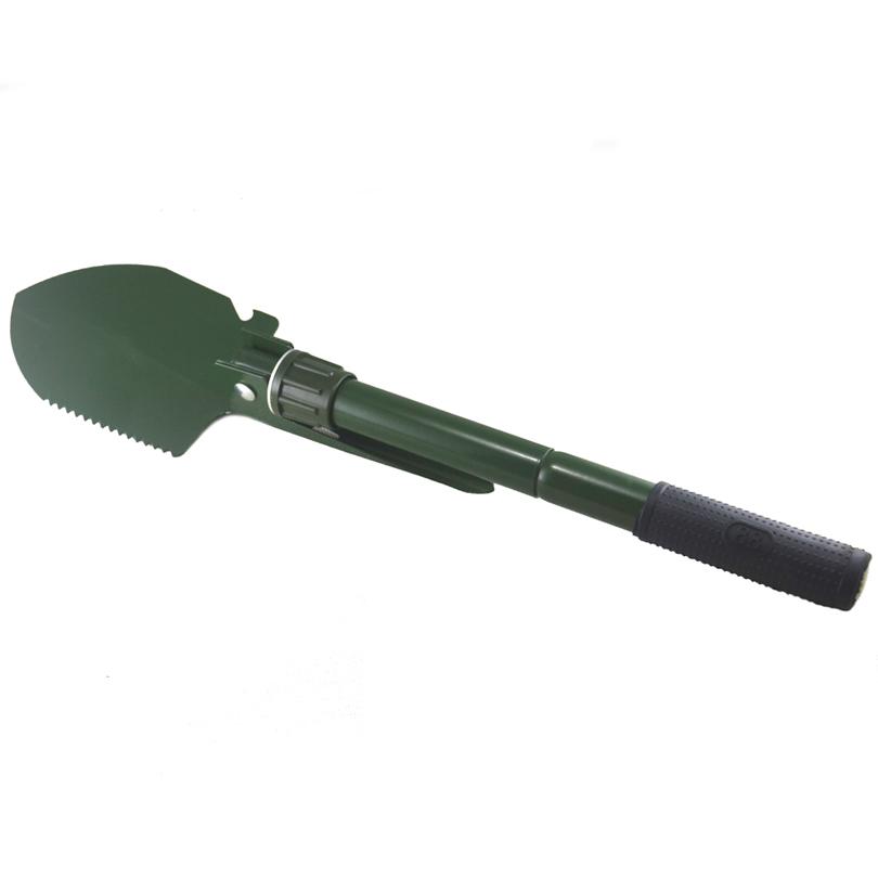 MNFT New Portable Folding Fishing Spade Outdoor Survival Camping Hiking Multifunctional Shovel Survival Kit forklift Green Color