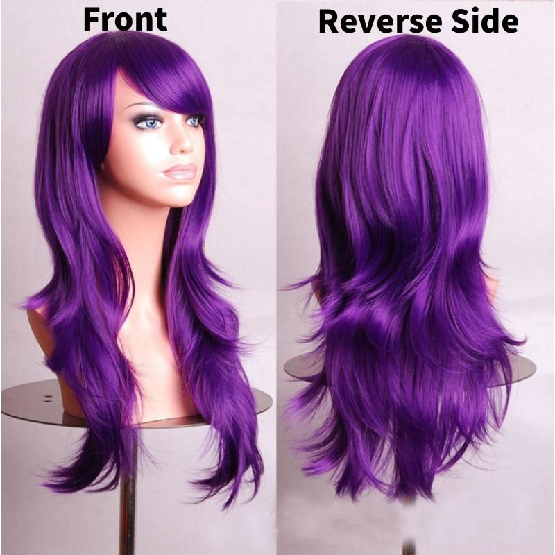 Cross Border Anime Cosplay Wavy Wig With Heat Resistant Fiber For Women