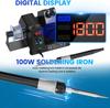 Pájecí stanice s digitálním displejem 100 W, sada 12 v 1, nastavitelná teplota 180 °C až 480 °C