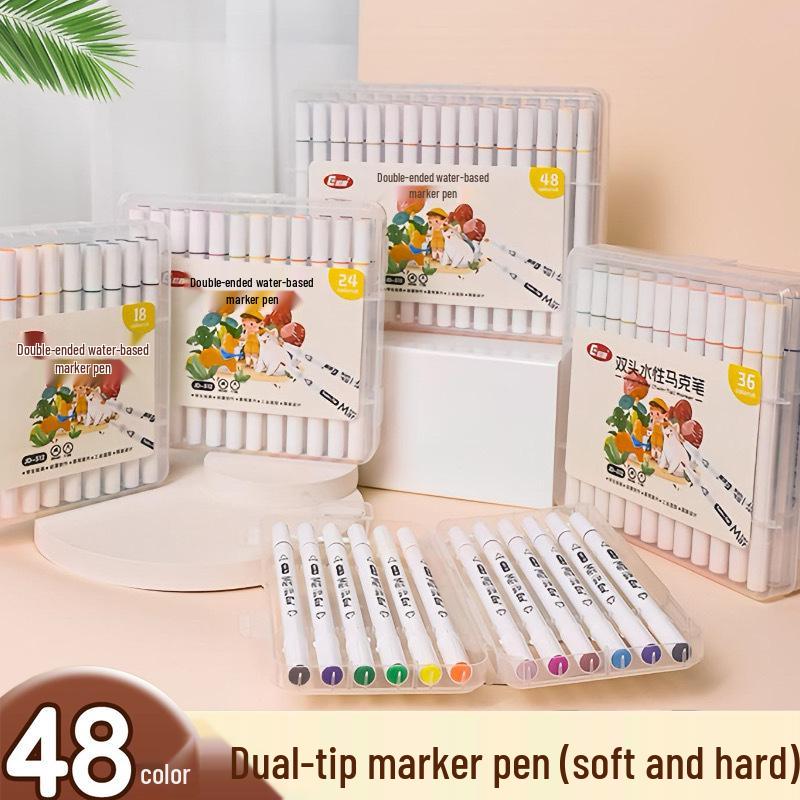 Washable Double-Ended Watercolor Marker for Kids & Students