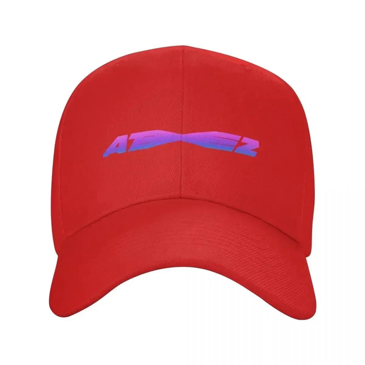 Ateez logo Baseball Cap Big Size Hat golf hat genuine Baseball For Unisex Womens