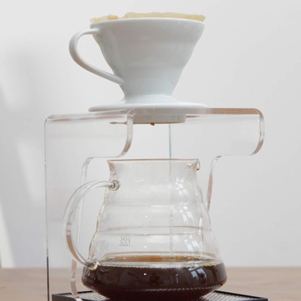 HARIO V60 Transparenter Dripper 01 Keramik, 1-2 Tassen, 200ml, Weiß, Hergestellt in Japan, VDC-01W