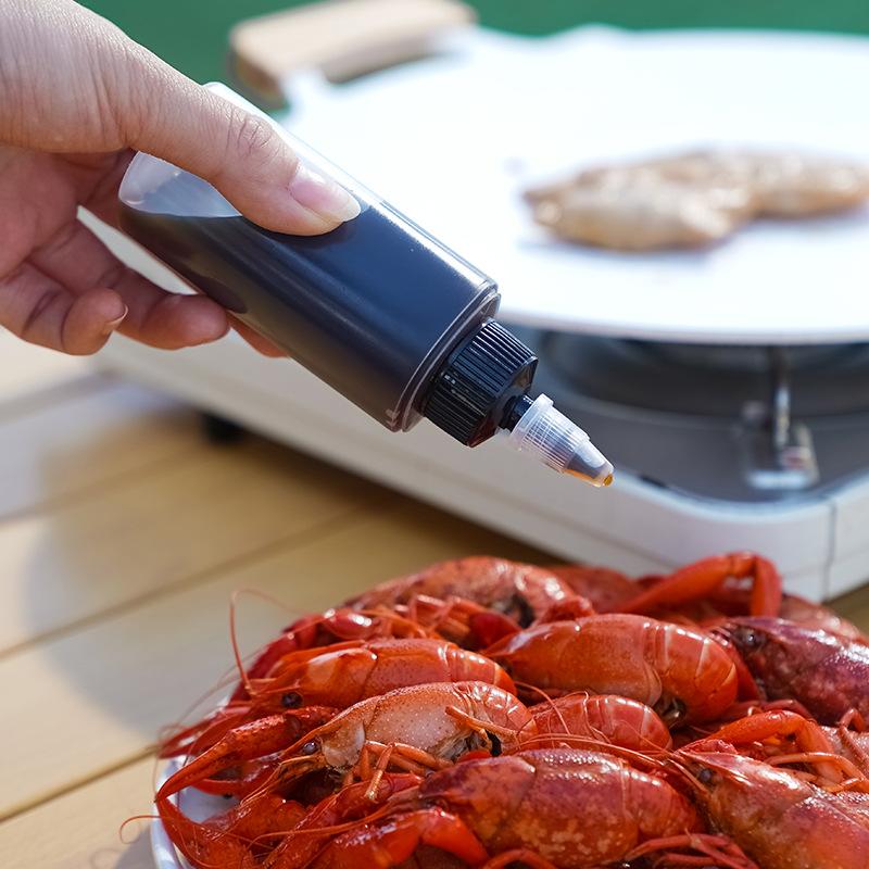 40/80ml Portable Camping Squeeze Bottle Salad Soy Sauce Vinegar Dispenser Bottle Seasoning Bottle Cleaning Liquid Storage Bottle