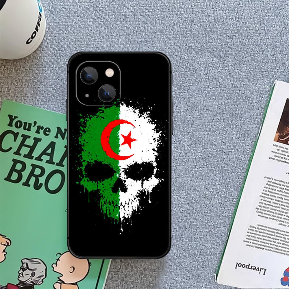 Algerien Algerische Flagge Telefon Fall Abdeckung Coque Für Iphone Xiaomi Mi Samsung Galaxy Redmi Hinweis AS 11 12 13 14 15 22 23 24 5G Pro Plus Max Fe Ultra
