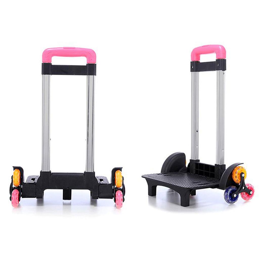 Foldable Trolley Cart 6 Wheels Rolling Luggage Carts Durablel Backpack Trolley Student Luggage Travel Hand Cart for Bags