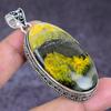 Natural Bumble Bee Jasper 925 Sterling Silver Jewelry Pendant 2.36" ETC-14636