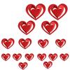 DIY Sequins Hanging Foil Curtains Flash Curtains Indoor Home Decoration Sequin Bead Strings Glitter Love Heart Bead Hollow