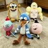 New Mordecai and Rigby  Plush Toys Cute Cartoon Animals Plush Doll Peripheral Plushie Animal Stuffed Toy Children Birthday Gifts