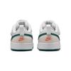 Nike Court Borough Abrasion Resistant Low Top Skateboard Shoes Gray White Green Infant And Toddler BQ5453-017
