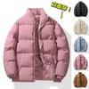 Winter double-sided cotton-padded men's winter new casual trendy brand loose large size casual couple men
