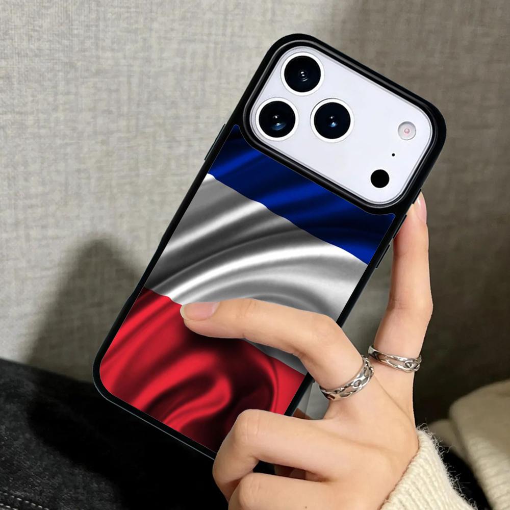 Capa Case for iPhone 17 Air 16 Pro Max 15 Plus 11 13 Mini 14 12 Back Phone Cover France National Flag
