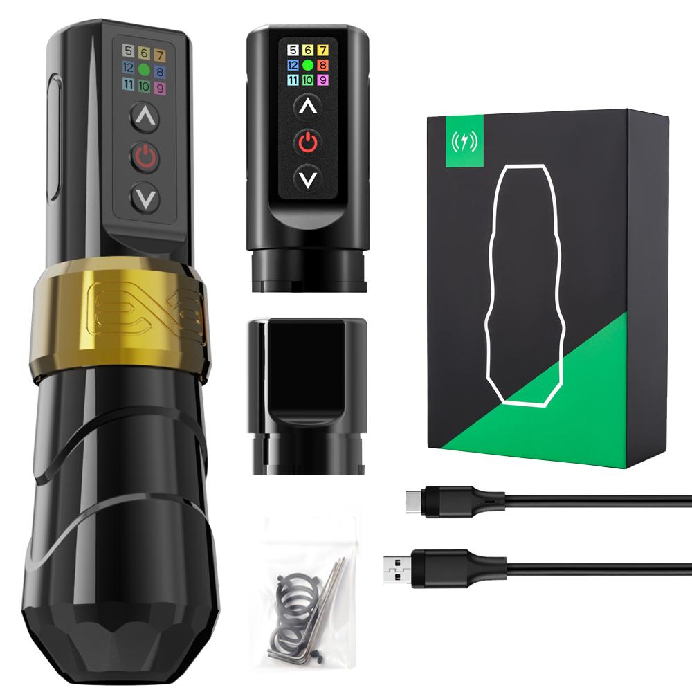 FK3 Professional Tattoo Machine Wireless Tattoo Pen RCA Adaptor Battery Direct Drive Motorfor Liner Shader